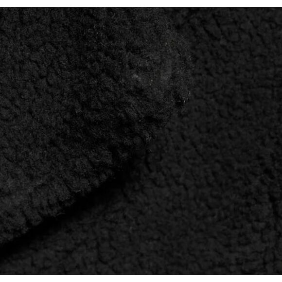 Jason Maxwell Oversized Black Faux Sherpa Teddy Coat Mid-Length M - Picture 6 of 10